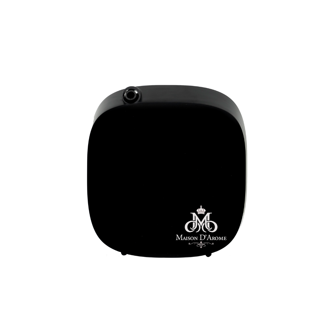 Difusor de Pared Inteligente A1-V3.1 negro, diseño compacto para uso en baños.